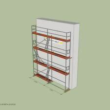 Fassadengerüst Paket Rux Super 65 ALU, 42 m², Feldl. 3,0 m