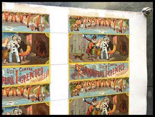 1900ca * Poster Originale "Fiammiferi Igienici Trofarello - Uso Camera - Uncut S - Foto 2 di 6