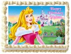 SLEEPING BEAUTY Princess Aurora Party Edible cake topper image 