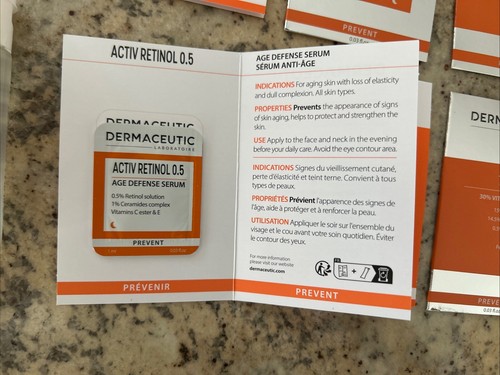 Dermaceutic Menge 10 Proben Activ Retinol 0,5, Tri Vita C30, Mela Creme, mehr! - Bild 6 von 10
