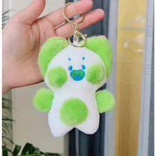 NEW: Whiskers & Wishes: Green Dudu Plush Kitten Backpack Clip/Keychain!