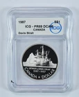 1987 Canada Silver Dollar Davis Strait PR69 DCAM ICG *6706