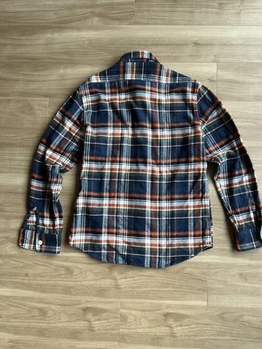 TAYLOR STITCH Organic Cotton Flannel Shirt L Plaid Long Sleeve USA Made - Picture 2 of 8