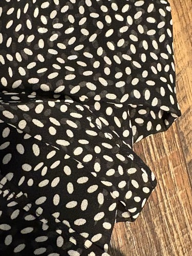 Vintage Talbots Dress Women’s Size 14 Lined Black Midi Shift V Neck Short Sleev - Picture 14 of 14