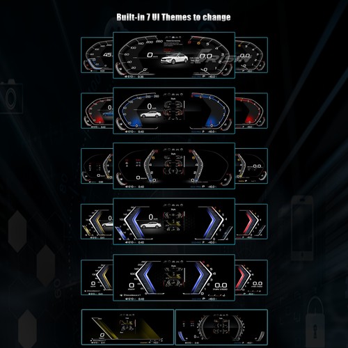 Cuadro de instrumentos digital reproductor de tablero pantalla LCD de 10" BMW X1 E84 2006-2015 - Imagen 9 de 18