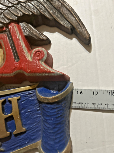 Vintage 1970s Busch Bavarian Beer Sign plastic resin Anheuser bald eagle 18 inch - Picture 3 of 6