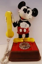 The Mickey Mouse Phone VTG Rotary Dial Telephone 1976 Walt Disney Productions