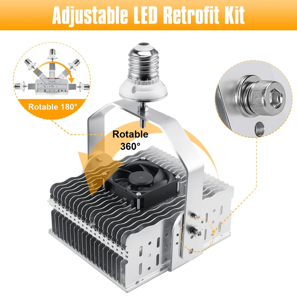 150Watt LED Light For Packing Lot Warehouse Street Shoebox Canopy Retrofit Kit - Image 4 of 4