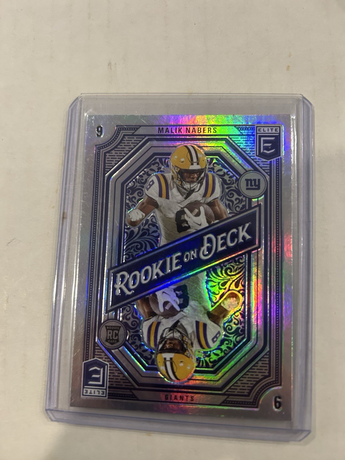 MALIK NABERS RC 2024 Panini Donruss Elite - Rookie on Deck #7 GIANTS LSU