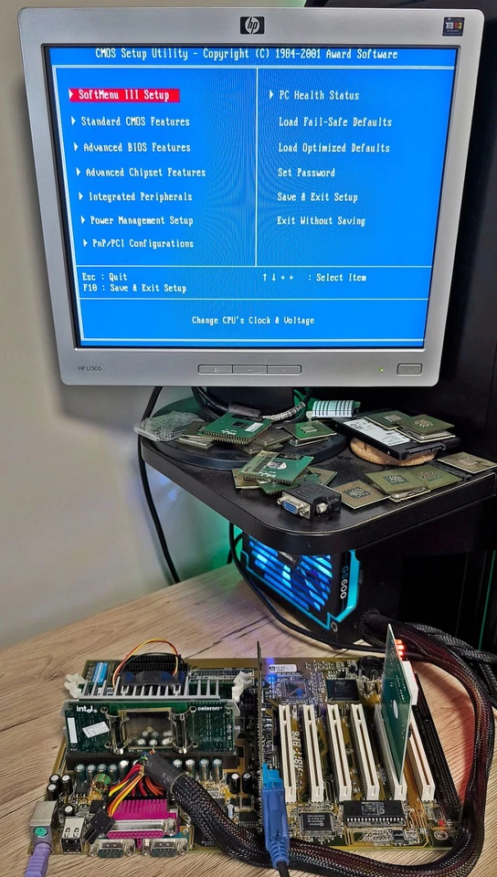 Abit BF6 Slot 1 SDRAM Intel 440BX AGP ISA ATX Retro Motherboard /w i/o - Image 4 of 4