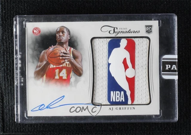 2022-23 Panini Instant Prime Signatures Black 1/1 AJ Griffin #PS-16 Logoman