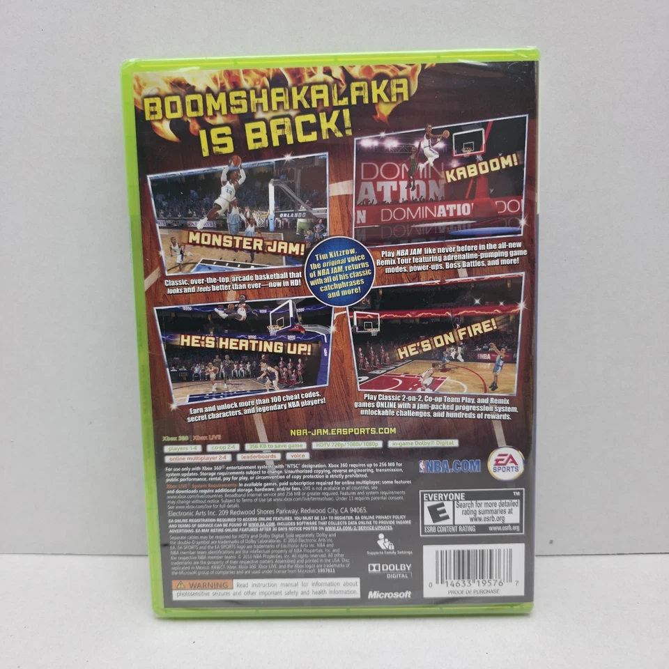 NBA Jam- Xbox 360 New Factory Sealed - Image 3 of 4