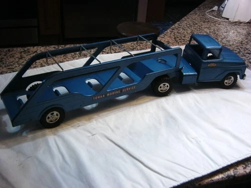 New ListingVintage  1060's Tonka Steel Marine Service Semi/Hauler Boat Truck, Must See