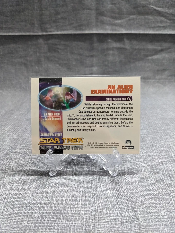 1993 SkyBox Star Trek: Deep Space Nine Premier #24 An Alien Examination? - Image 2 of 2