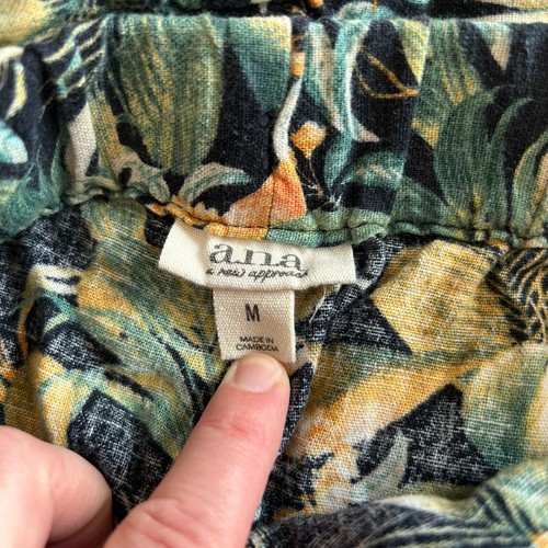 Ana Linen Shorts Womens Size M Floral Cottagecore Fairycore Boho Coastal Resort - Picture 6 of 11