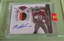 2010 Plates & Patches Mike Williams sealed relic patch autograph auto 784/899