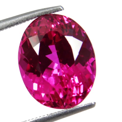 Certified 13.20 Ct Best Color! Natural Pink Spinel Myanmar Full Fire&Lupe CLEAN - Picture 4 of 7