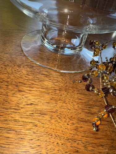 Lampada candela cristallo soffiato vintage Princess House Heritage #390 per colonna incisa usata in ottime condizioni - Foto 11 di 12