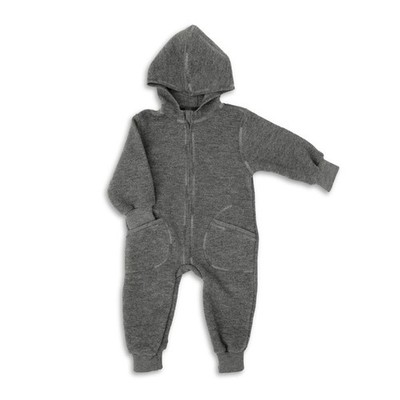 Engel Wool Overall 110/116 Unisex Organic Merino Boiled IVN BEST Germany Gray