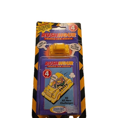 1999 Rush Hour Jam Card 4 Set 40 Cards & Car Sealed New NIP Think Fun One Player - Picture 1 of 3