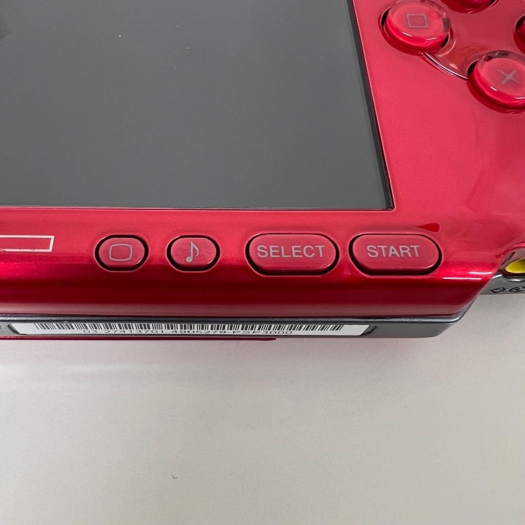 SONY PSP-3000 Red Console Tested Working With Pro Yakyu Spirits 2013&8GB Memory