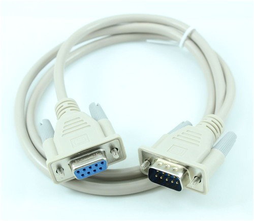 3 Fuß Serielles Kabel DB9/DB9 RS232 Stecker auf Buchse VERLÄNGERUNGSKABEL - Bild 2 von 2