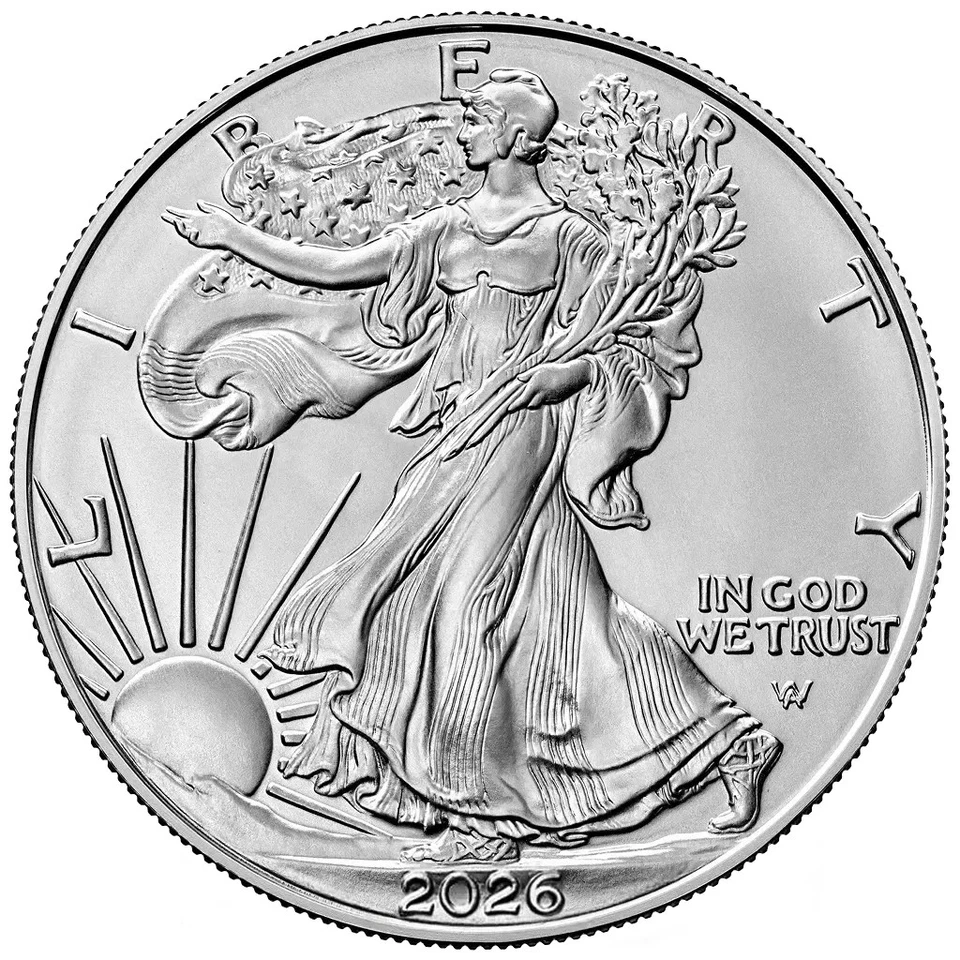 Silbermünze Silver Eagle 2026 - USA - Anlagemünze - 1 Oz ST - Bild 1 von 2