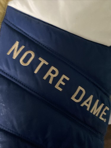 Tan & Navy Notre Dame Official Player Men’s Puffer Jacket Men’s XL - Bild 18 von 19