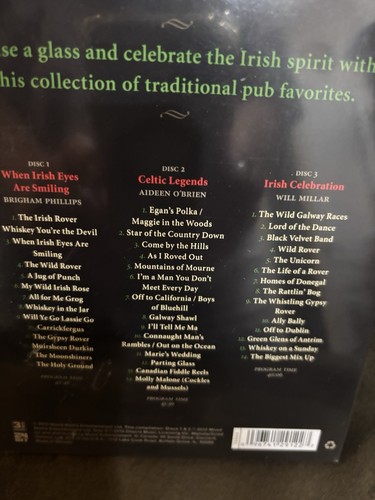 3 CD SET IRISH CELEBRATION 42 PUB SONGS SEALED MEDIA SHIPPING - Picture 3 of 4