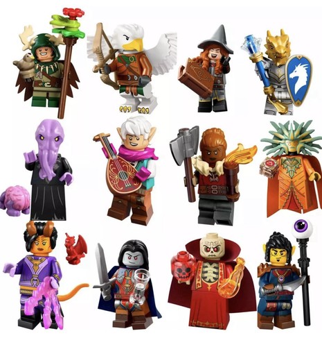 LEGO CMF (71047) - NUEVO - MINI FIGURAS - JUEGO COMPLETO DE 12 - MAZMORRAS Y DRAGONES - Imagen 3 de 4