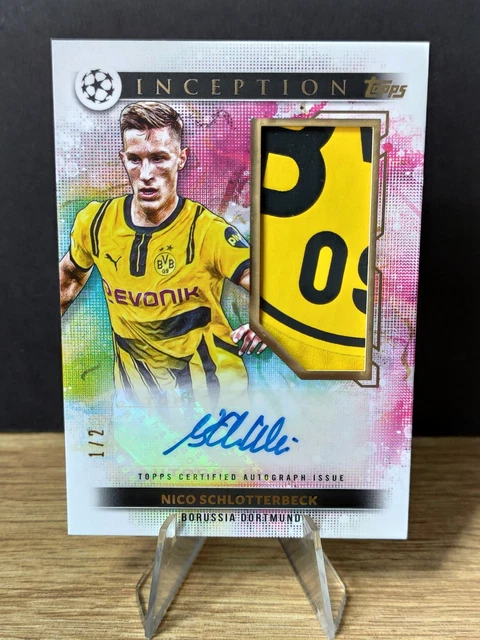 2024-25 Topps Inception Ucc Uefa Nico Schlotterbeck /2 Auto Relic Final 1/2