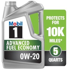 Advanced Fuel Economy Full Synthetic Motor Oil 0W-20 5 Qt Improve Fuel Economy 23.19 per gallon