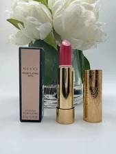 GUCCI Rouge A Levres Satin Lip Colour 301 Mae Coral Lipstick .12 oz