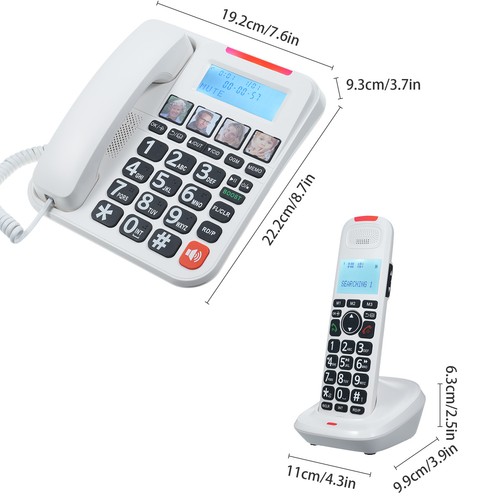 D2015 TAM Expandable Phone System Corded/Cordless Phone System With Telephone - Bild 2 von 19