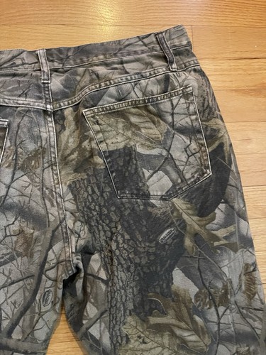 Outfitter Ridge Camo Denim Pants Mens 42x30 Real Tree Hunting (28 In Seam Actual - Picture 14 of 16