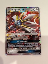 Pokemon Solgaleo GX SM16 Sun & Moon Holo Black Star Promo HP
