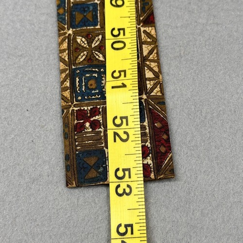 Vintage Ernst Herrenkrawatte grün geometrisch quadratischer Abschluss Corporate Academia Krawatte - Bild 4 von 7
