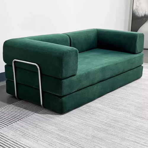 Canapé-lit Teddy sofa 180cm, Canapé velour convertible moderne, Couleur au choix - Picture 2 of 3