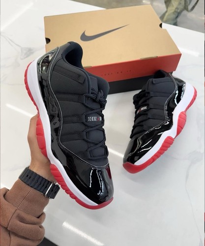 Nike Air Jordan 11 Retro Low Bred 2025 FV5121-006 NEW MENS WOMENS KIDS SHIP TDAY - 第 2/6 張圖片