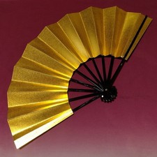 Japanese Dance Fan Traditional Shimai Folding Fan for Performanc 29cm Gold