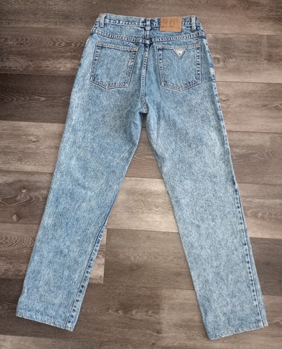 Vintage Georges Marciano for Guess Acid Wash Blue Jeans Size 28x29 Made In USA - Picture 3 of 10