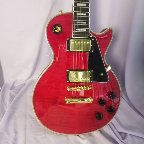LP Style Electric Guitar Rosewood Fingerboard Dual Coil Pickup In Stock - Picture 9 of 14