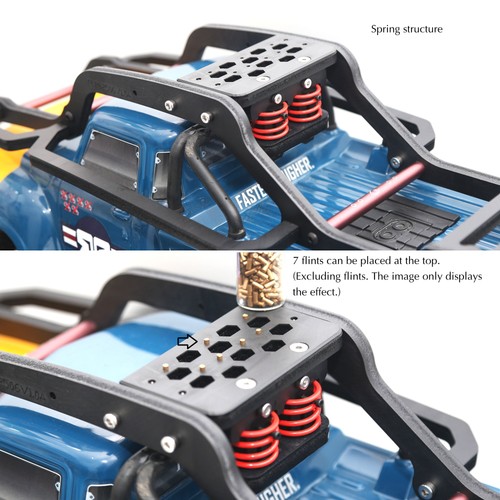 Soporte antivuelco de metal para 1/8 ARRMA NOTORIOUS 6S RC carcasa de coche piezas mejoradas - Imagen 6 de 14
