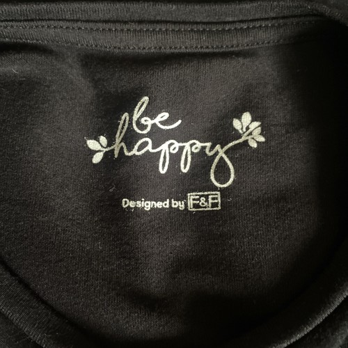 ‘GIRL HERO’ Black T-shirt With Pink White Flowers Age 9-10 - Picture 3 of 4