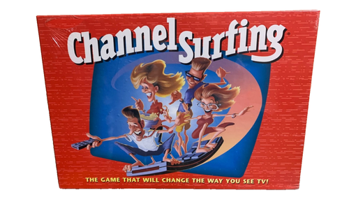 VTG 90’s Channel Surfing Family Board Game Milton Bradley FACTORY SEALED - 第 1/5 張圖片