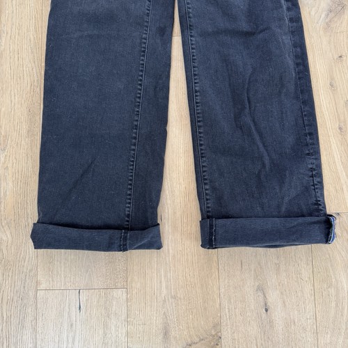 Pilcro by Anthropologie Gr. 26 The Sport Cuff Mid-Rise Crop Wide-Leg Jeans schwarz - Bild 9 von 13