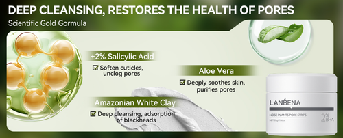 LANBENA 2.0 Blackhead Remover, Nose Plants Pore Strips Deep Cleansing Peel off M - Picture 7 of 9
