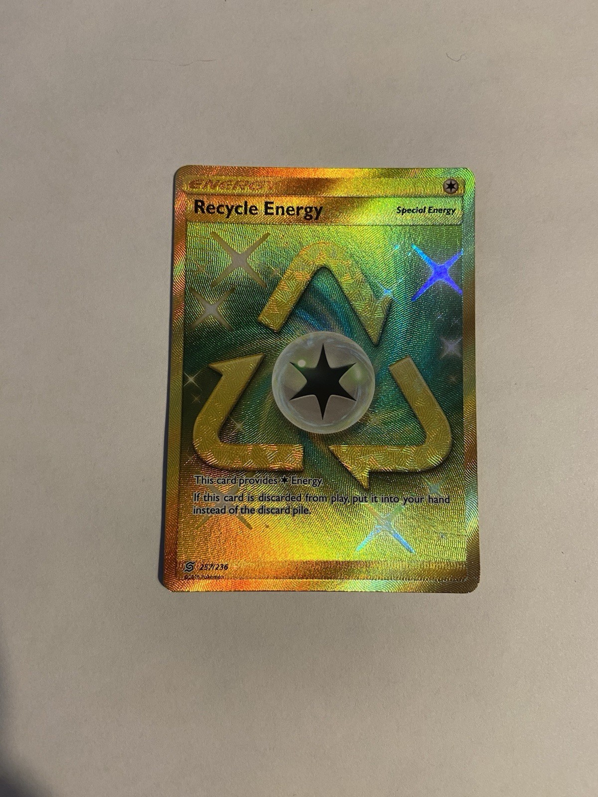 Recycle Energy (Secret) 257/236 Sm-Unified Minds Holo - NearMint+ (NM)