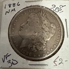 1886 Morgan Silver Dollar In VF Condition