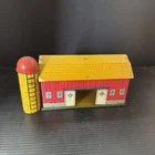 Vintage 1960s Ohio Art Tin Lithograph Barn & Silo 10.25"L Toy  As Found
